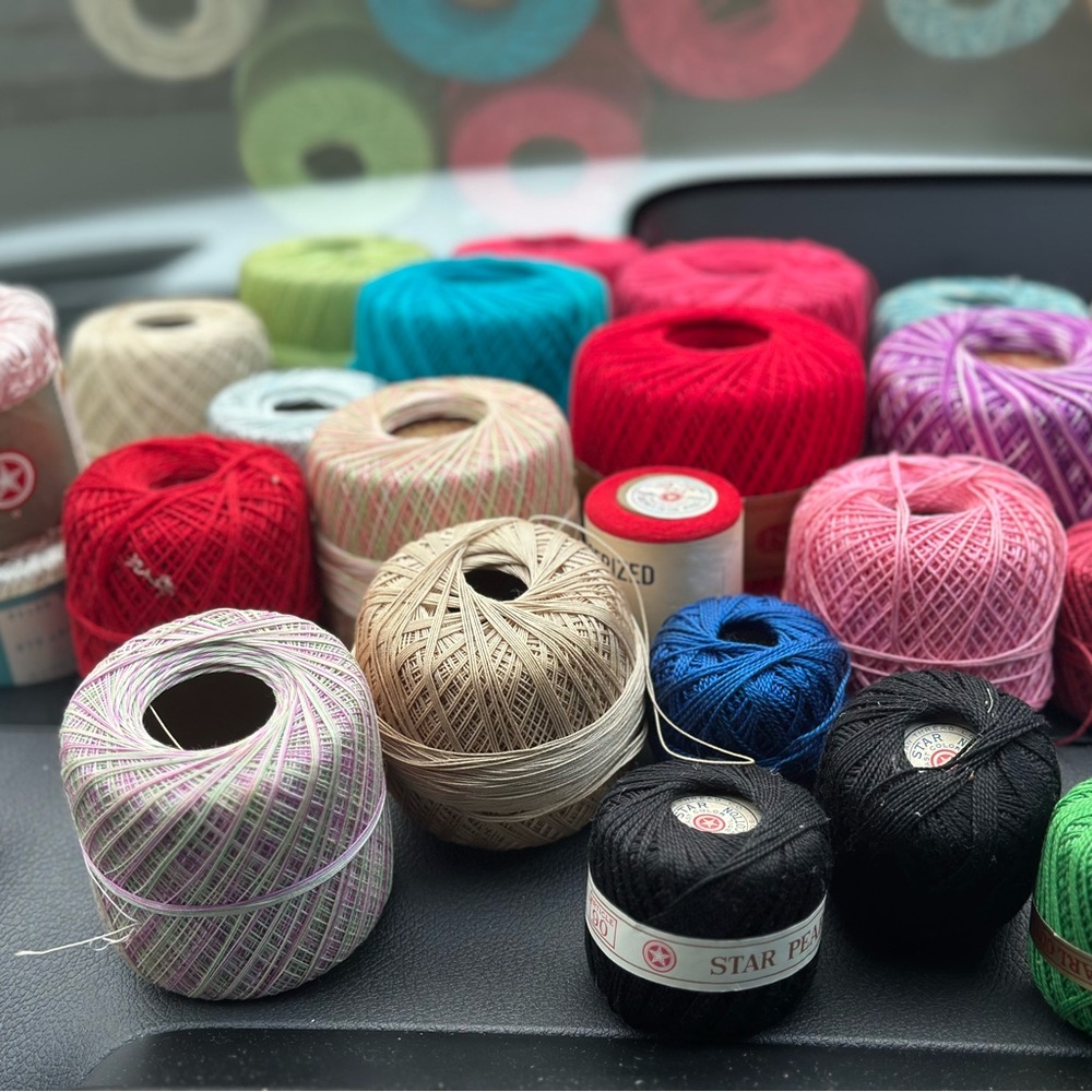 Colorful Cotton Crochet Thread Assortment